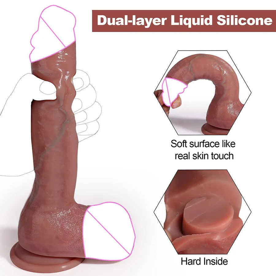 Wholesale Price Sextoy Penis Boy Big Cock For Girls Small Dildo For Woman Realistic Dildos Feels Like Skin