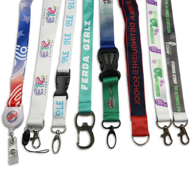 Cheap custom design your own breakaway clip polyester dye sublimation lanyards heat transfer printed lanyard