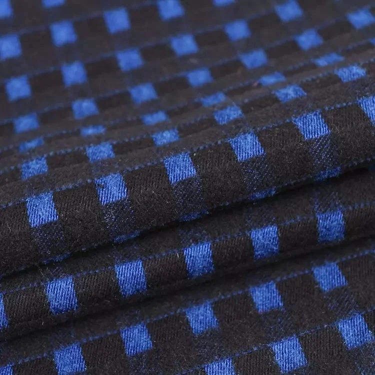 TR woven yarn dyed 360GSM rayon check print apparel fabric tartan fabric ( plaid ) for coat