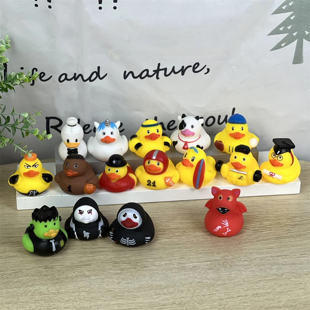 Custom Logo Promotional Business Cheap Gifts Creative Sports Duck Floating Colorful Mini Rubber Duck