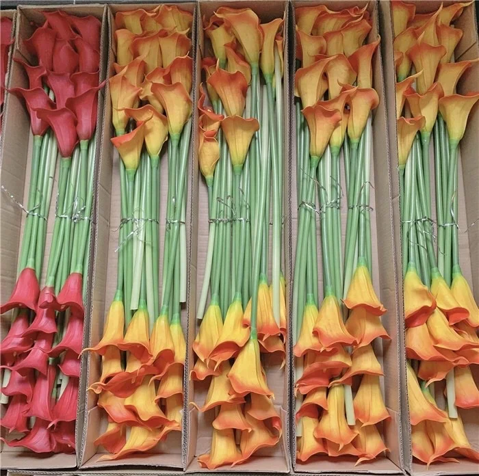 YAYUN W-1033 Wholesale Decorative Large Flower Real Touch Artificial Calla Lily