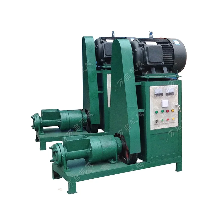 Good price hexagon shape sawdust charcoal briquette extruder and biomass briquette making machine