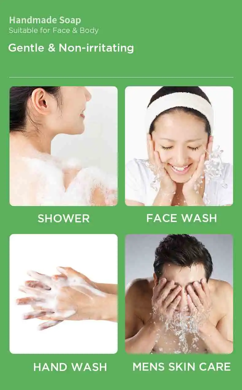 Wholesale Nourishing Lightening Acne Treatment Shea Butter Handmade Soap Natural Moisturizing Avocado Bath Soap Bar