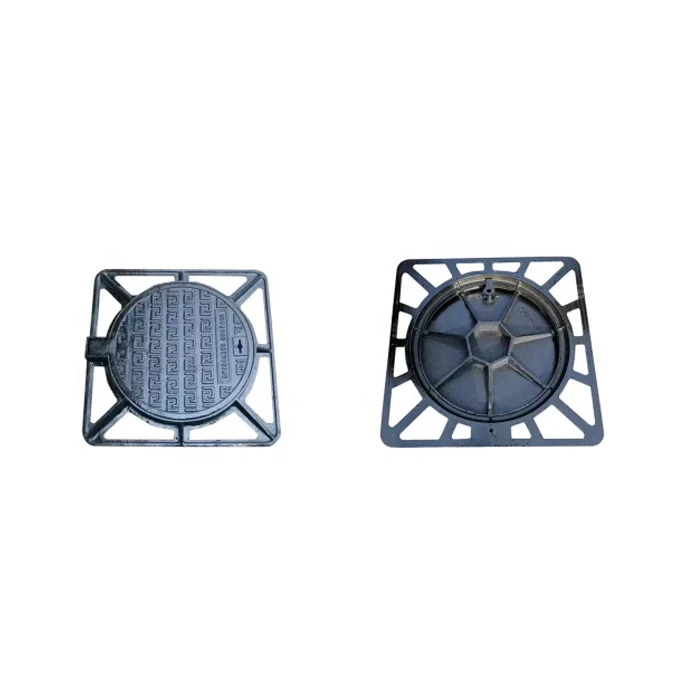 Hot Sale EN124 E600 Ductile Iron Metal Water Meter Box Manhole Cover for algeria market