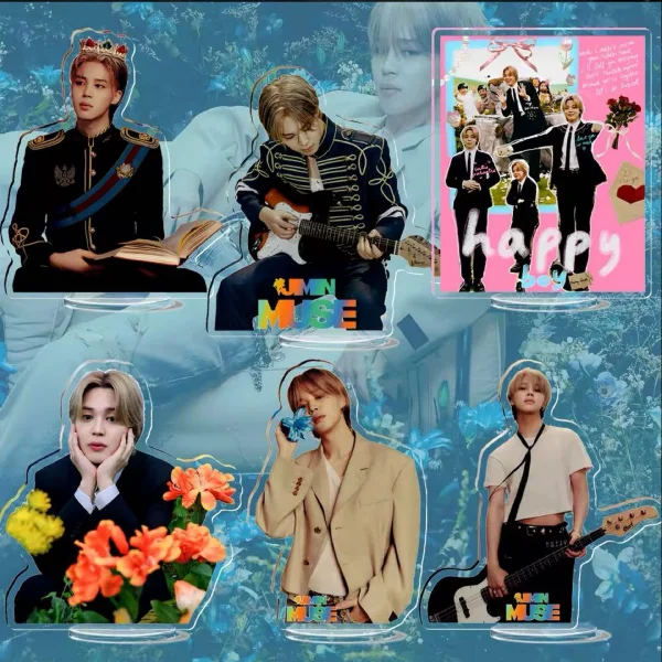 Bangtan Boys Kpop JIMIN MUSE Акриловая Двухсторонняя стоящая пластина настольное украшение акриловая подставка