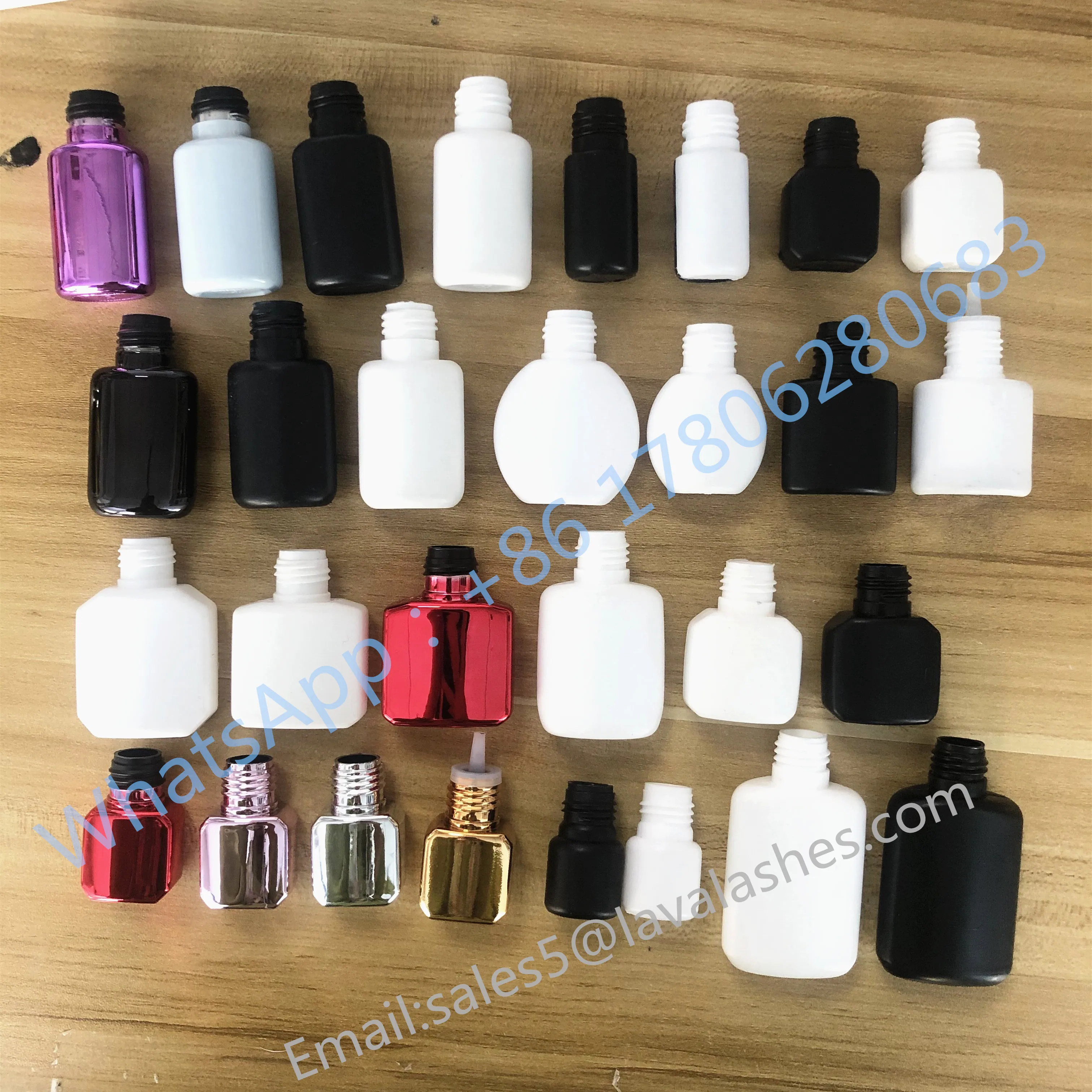 Customized Caps Plastic Caps DIY lash glue Eyelash Extension Glue Bottle