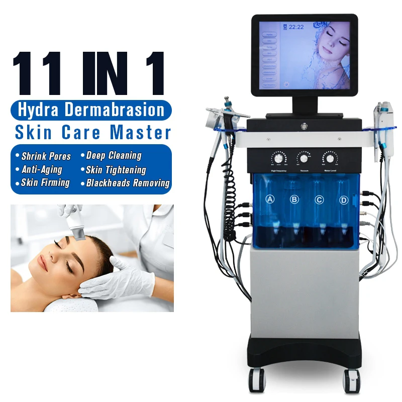 Hydra 12 in 1 Facial Diamond Peeling Hydro Microdermabrasion facials  Water Jet Aqua Facial Hydra Dermabrasion Machine