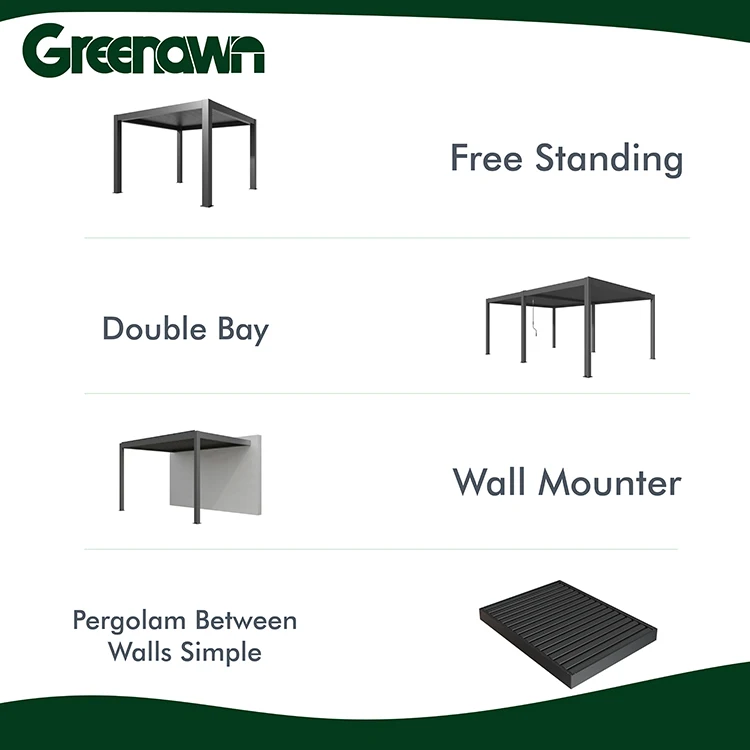 Pergola Supplier Outdoor Garden Waterproof Pergola Gazebo Aluminium 3x3m Gazebo Aluminium 12x20 Modern Gazebo 3x3 Manual