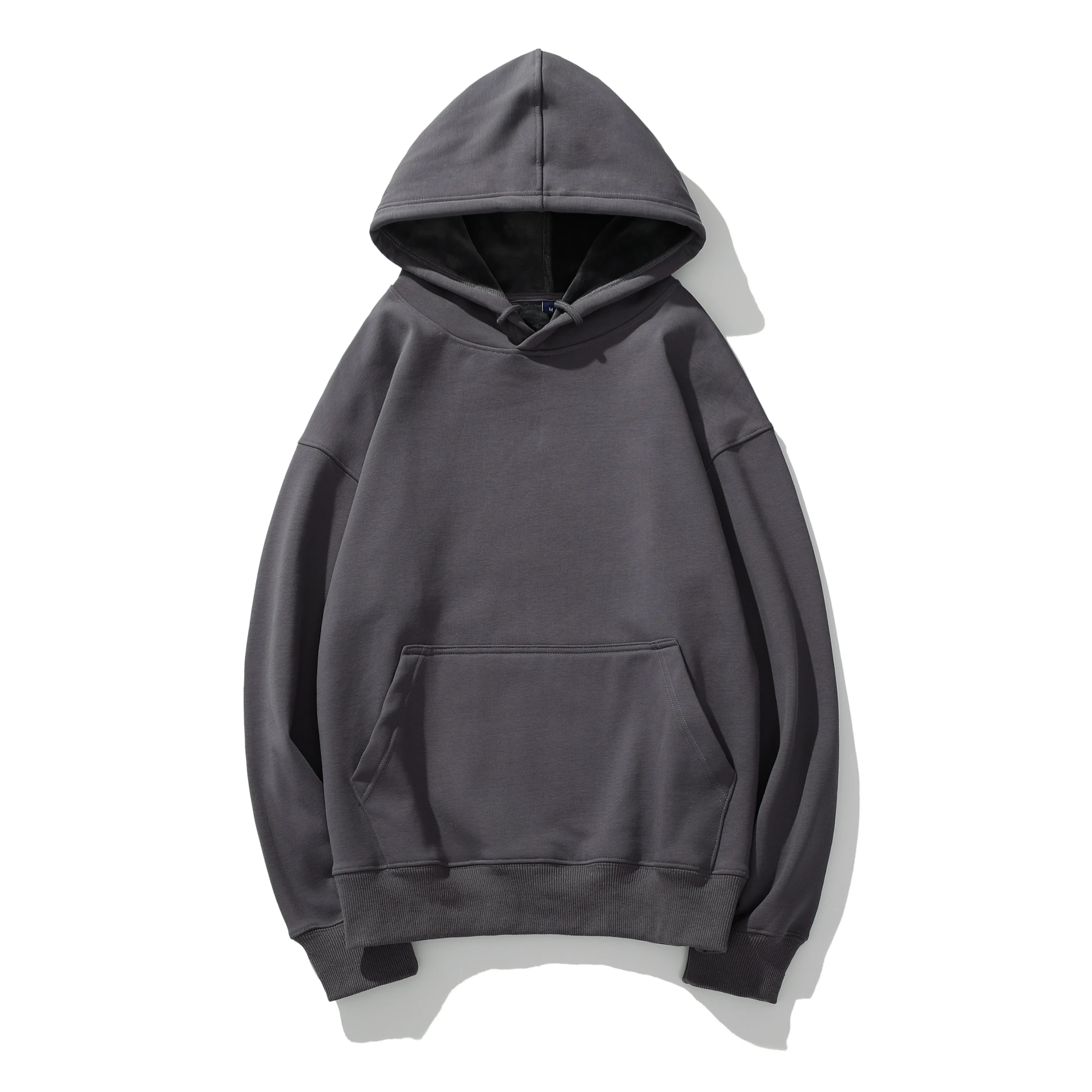 2022 Wholesale custom letter printing french terry fabric 450gsm hoodies with string cotton heavyweight oversized hoodie men