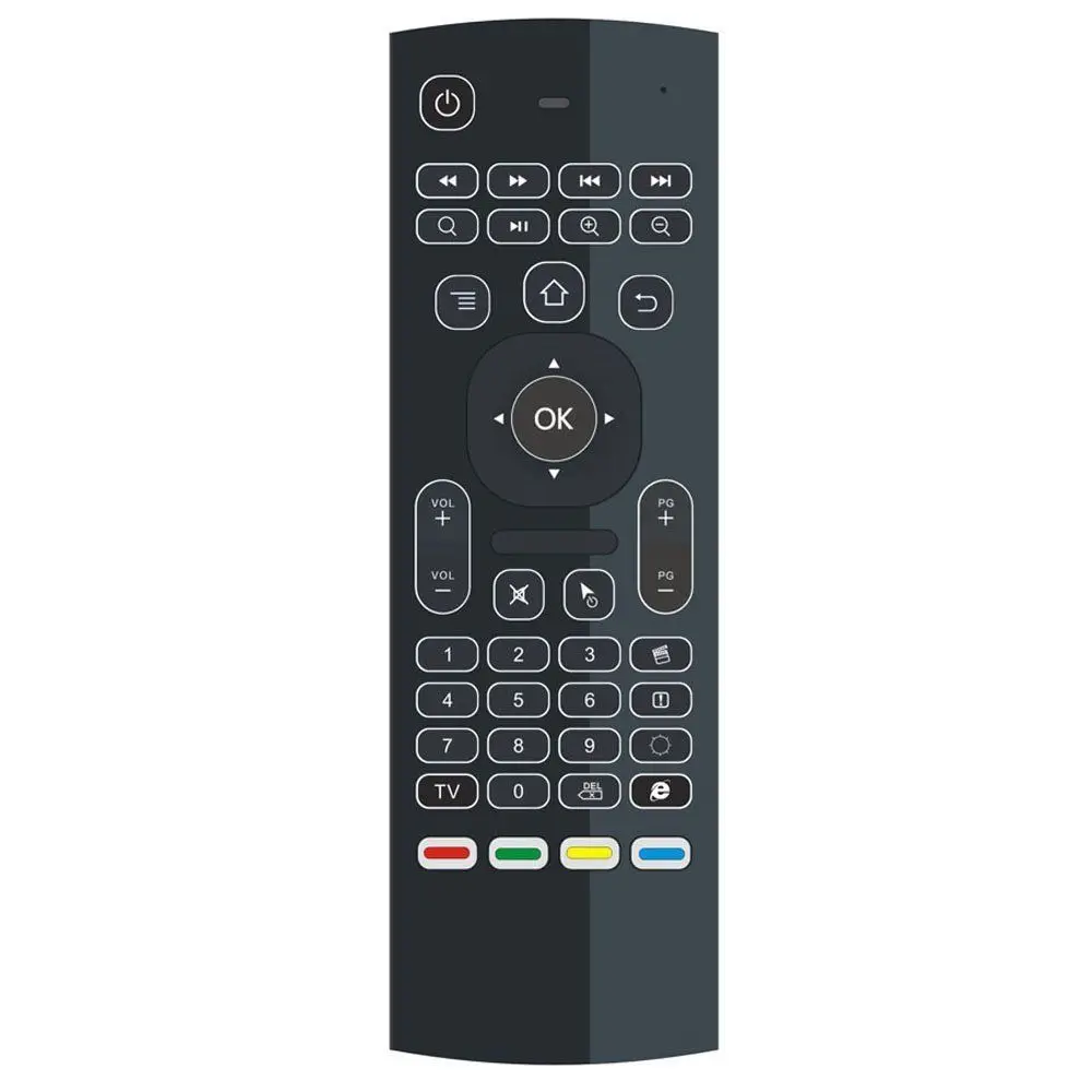 MX3 Backlit 2.4GHz Wireless air mouse with USB Receiver Gyro Sensor universal remote control for tv