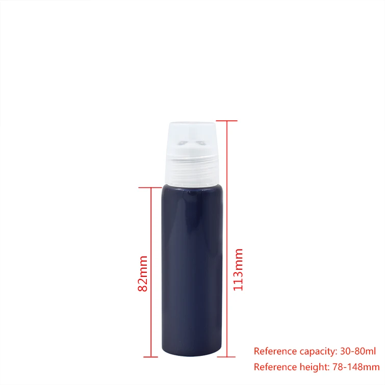 30mm Tapered Roller Ball Soft Tube 30-80ml for Massage Soothing Cream with Five Steel Balls Cap