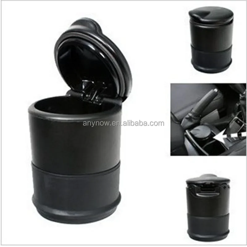 Black Car Vehicle Mounted LED Plastic Cigarette Ashtray