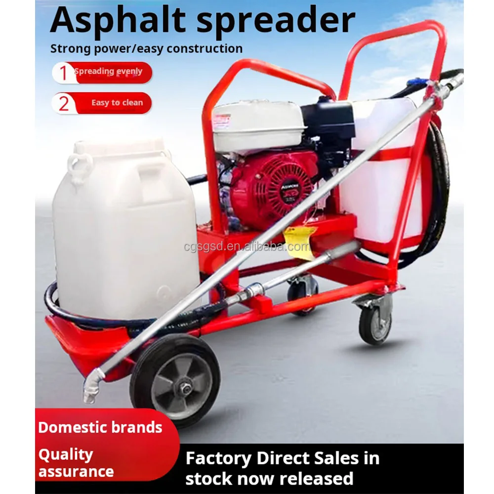 Road machine portable asphalt paver spreading asphalt spreader