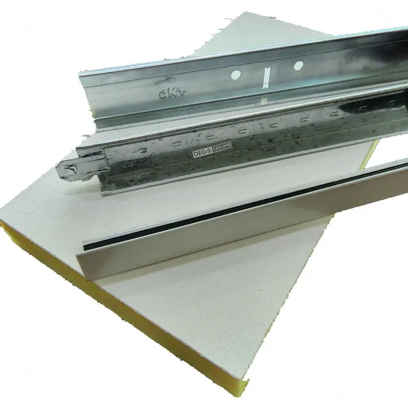 Оптовая продажа дешевая цена акустическая подвесная каменная шерстяная плитка решетчатый потолок