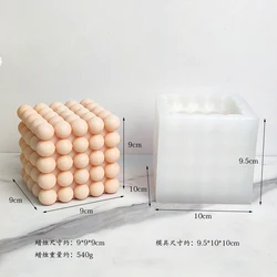 C119   New silicone mold for magic cube candle