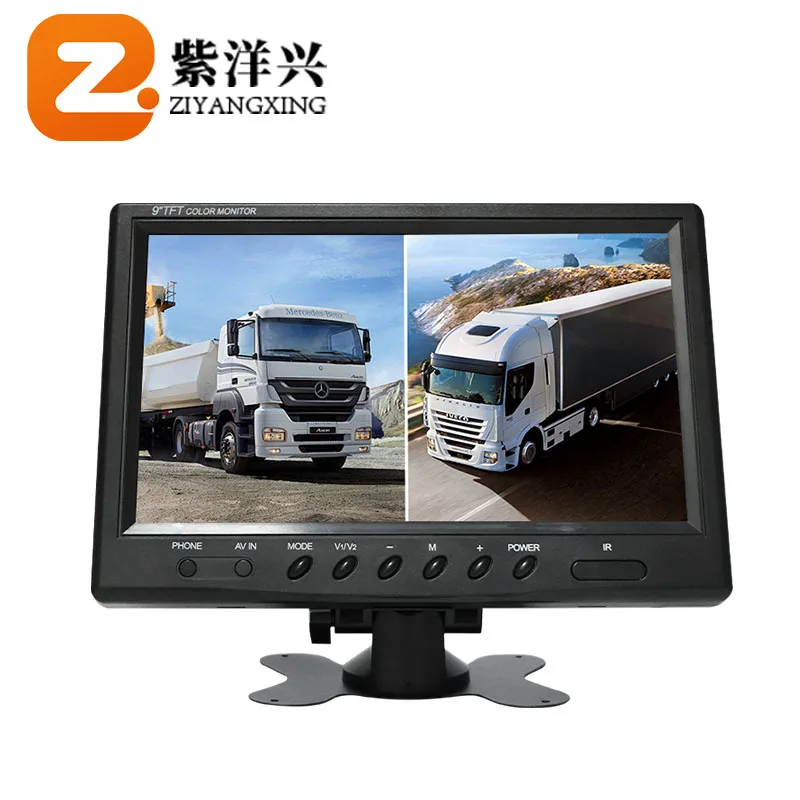 ZYX Security Camera System auto accessory Bus Van reverse truck 7 Inch Quad View AHD Digital wireless Monitor car camera
