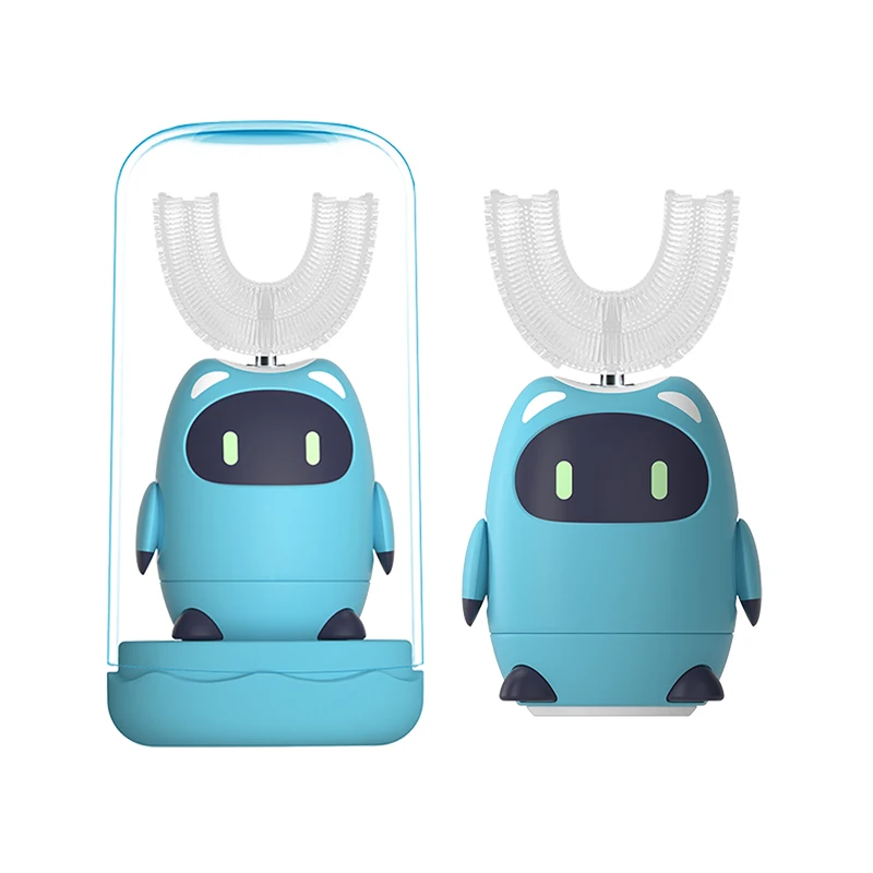 High Quanlity Smart Travel Portable Sonic Automatic Children U Shape Kids USB Wireless Rechargeable Electric Toothbrush