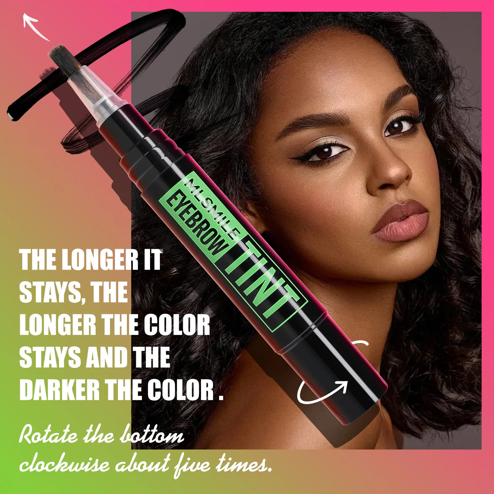 Eyebrow Tattoo Dying Quick Dry Long Lasting Waterproof Non Smudging Three-dimensional Volume Natural Eyebrow Tint With Brush