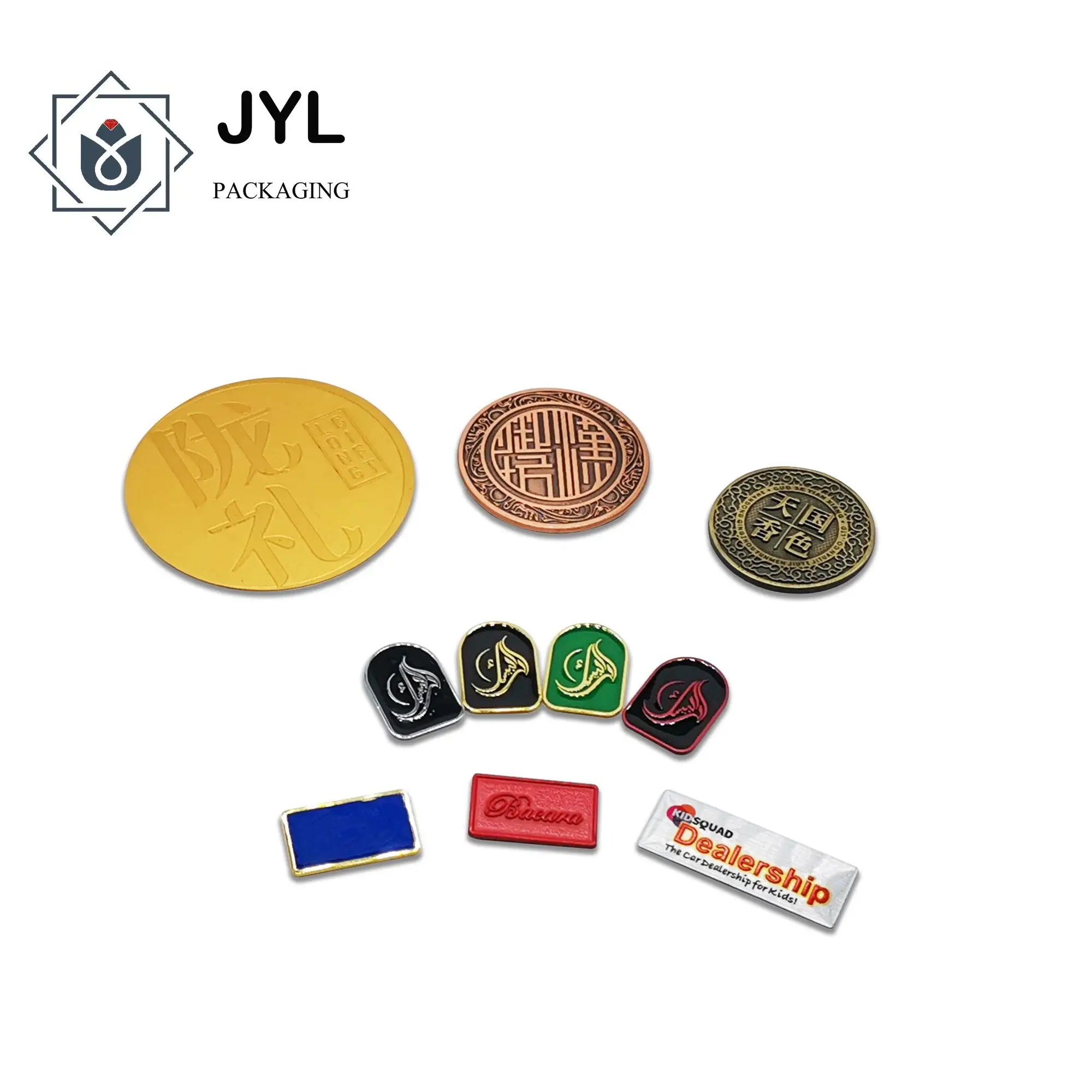 Etiquetas para ropa necklace round blank handbag nomear custom metal signs tag for jewelry apparel handbag swimwear rope