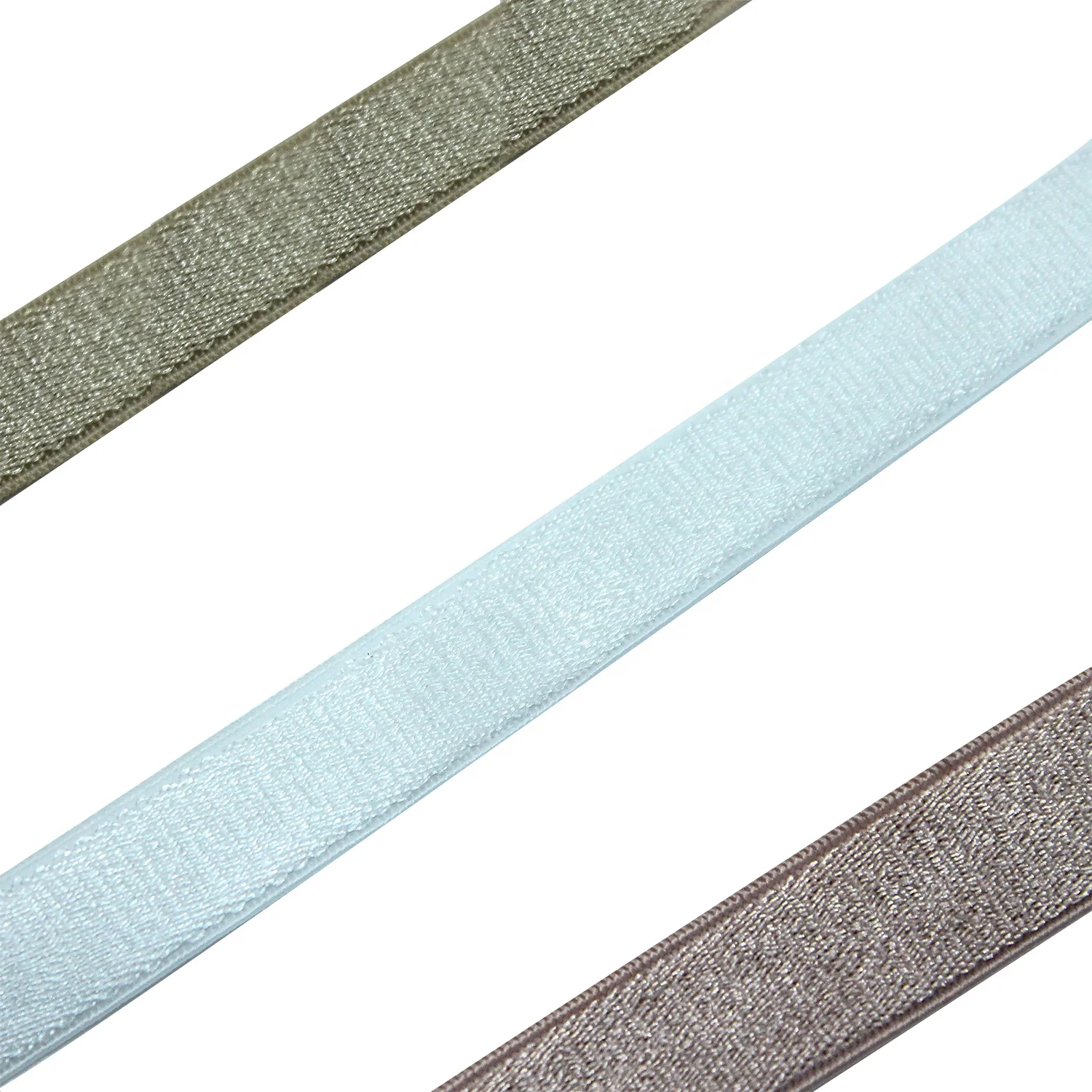 Factory custom elastic band color underwear satin elastic shoulder strap band webbing for bra