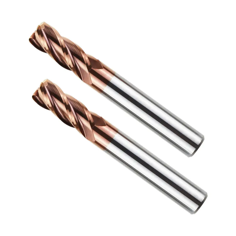 Kerno HRC55 Standard length Solid Carbide Cutters End Mill 4 Flute Corner Radius End Mill