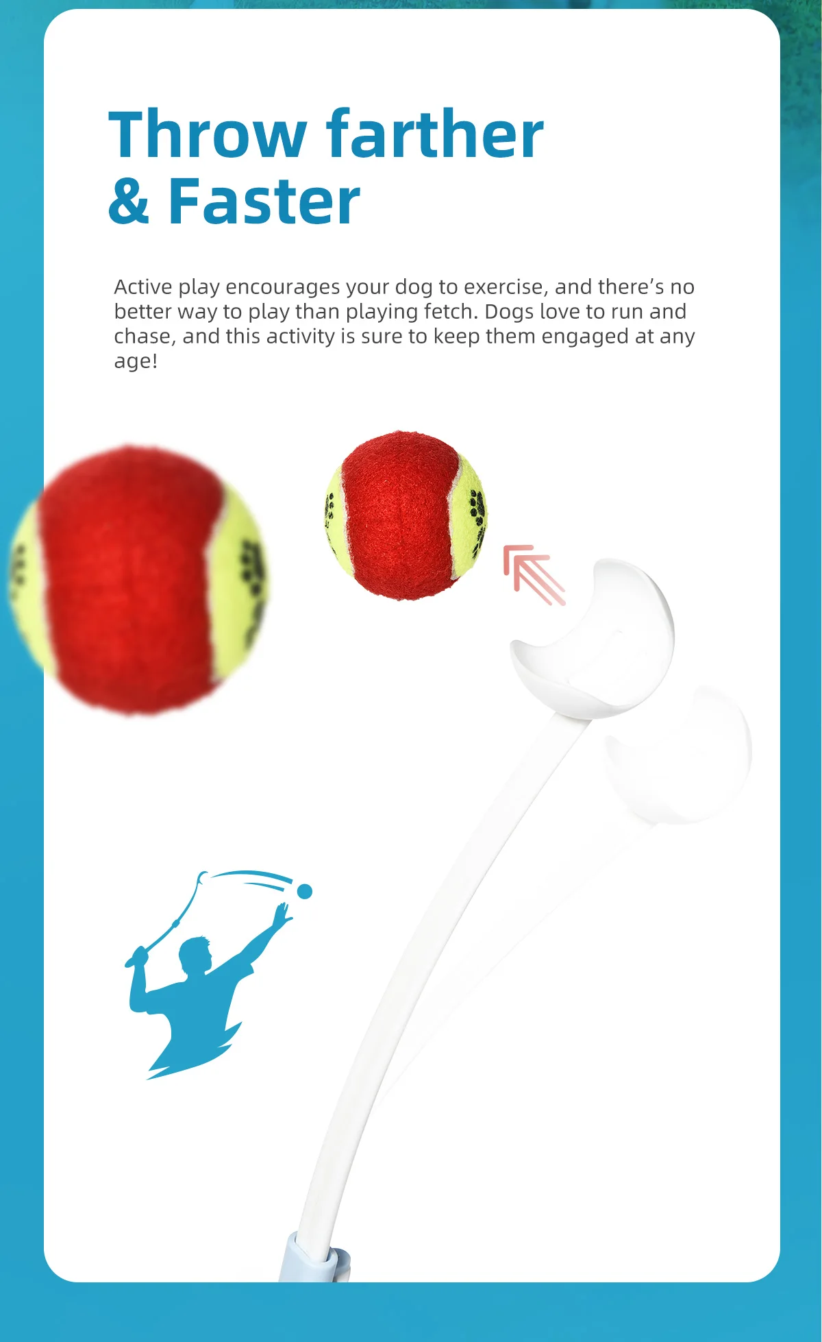 Pet Products Launcher Toys Manufacturer Interactive Tennis Ball Thrower Interactive Automatic Detachable Dog Tennis Launcher Toy