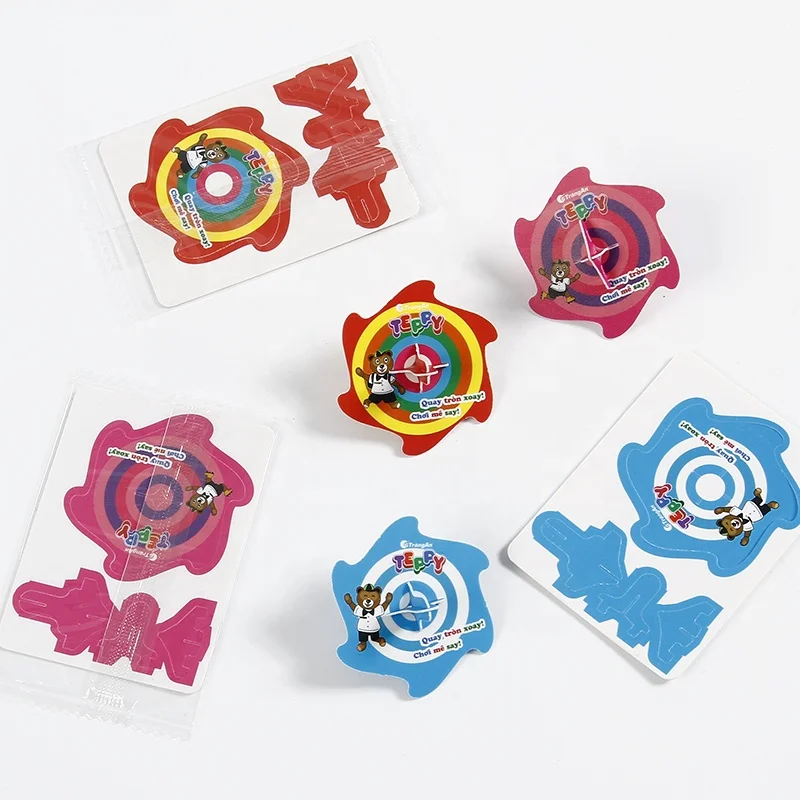 Kids Plastic Puzzle Toy Spinner 3D Puzzle Card