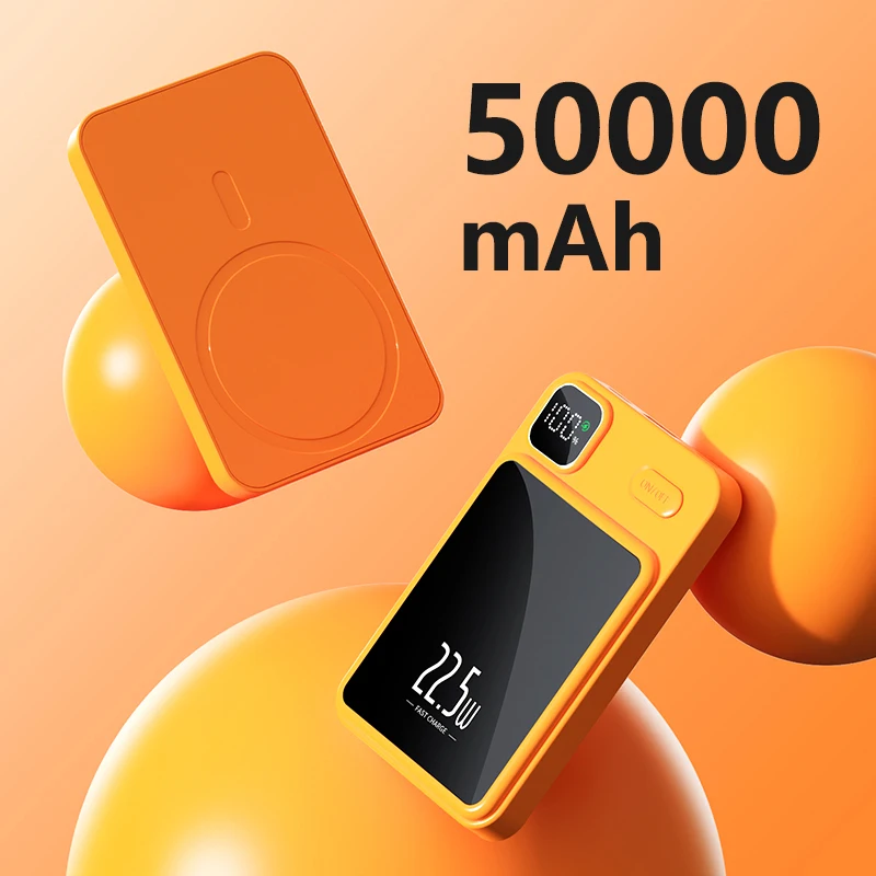 Trending Products 5000mah Mini Magnetic Wireless Power Bank Emergency Ultra Slim Small Fast Charging battery Safe Packs