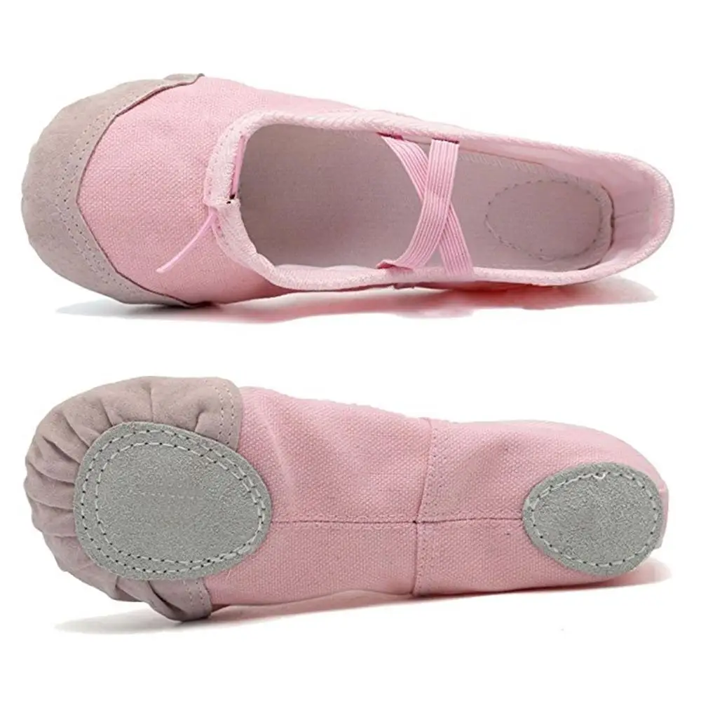 
Wholesale Kids Women Flats Dance Slippers Shoes Satin Canvas Dance Ballet Slippers Girls 1 Pairs Satin Upper Standard Cowhide 