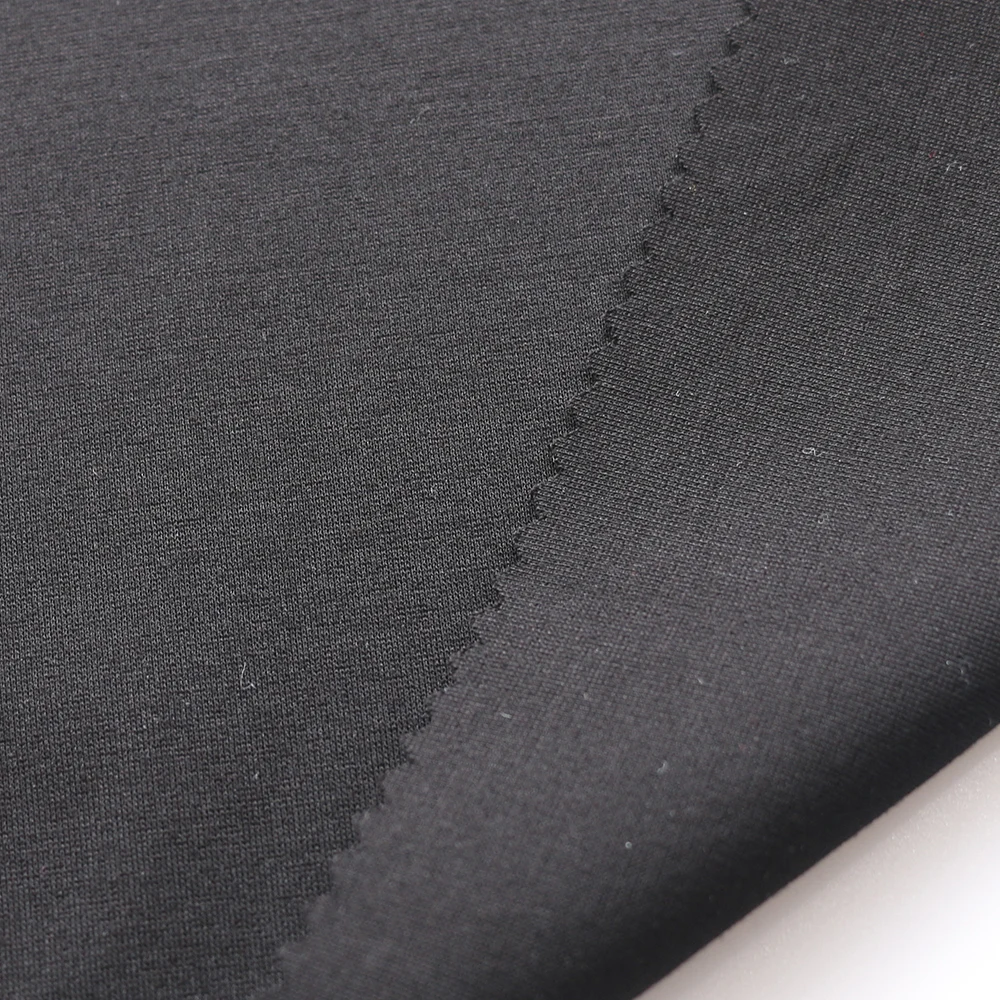 High Quality 50S Solid Roma Material Siro Rayon63% Polyester33% Spandex4%  300GSM Customized Ponte Roma Knitted Fabric
