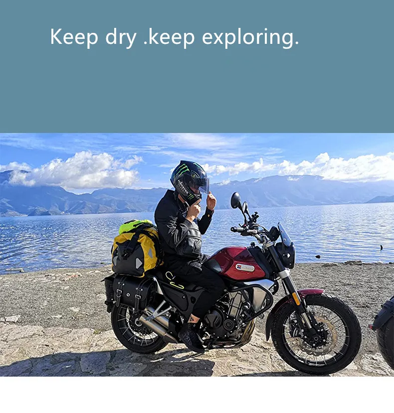 OEM  PVC waterproof duffel Motorcycle tail bag