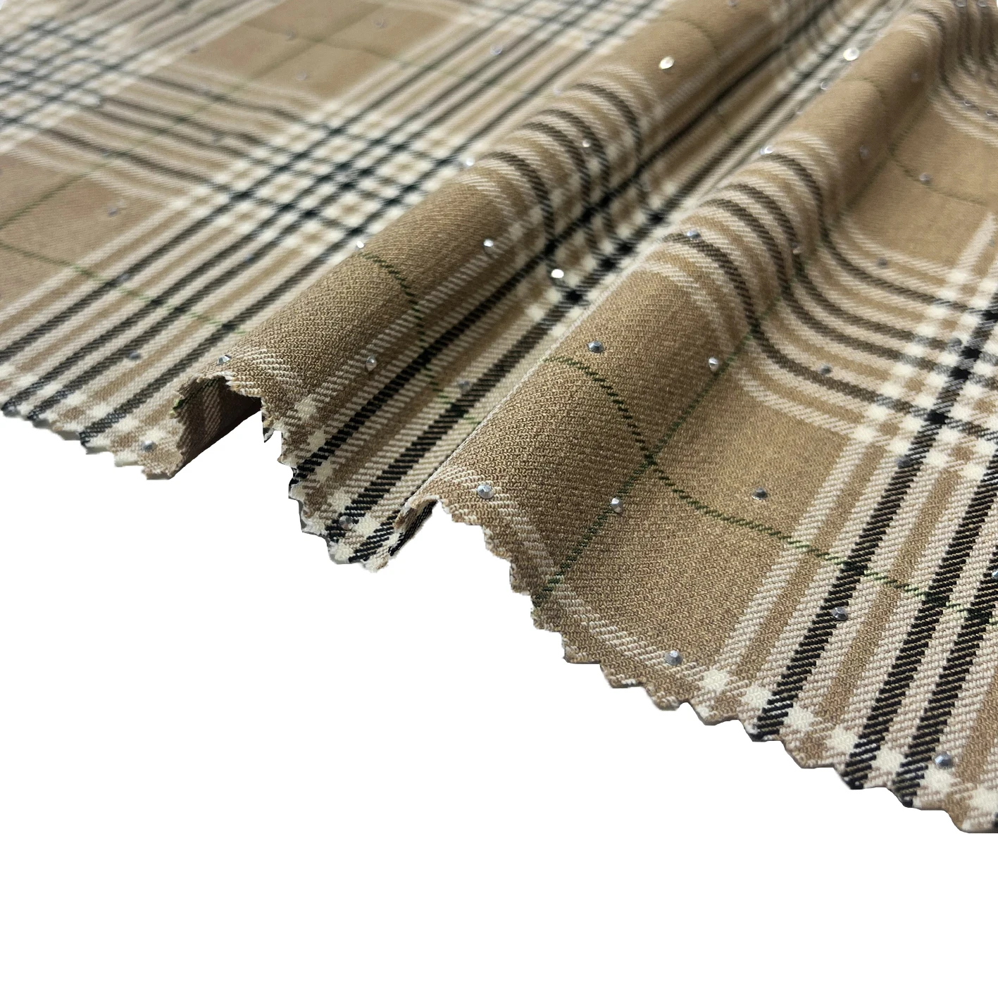 Classic wholesale stock yarnyed Rayon Woven Chede Fabnic WomenKndt