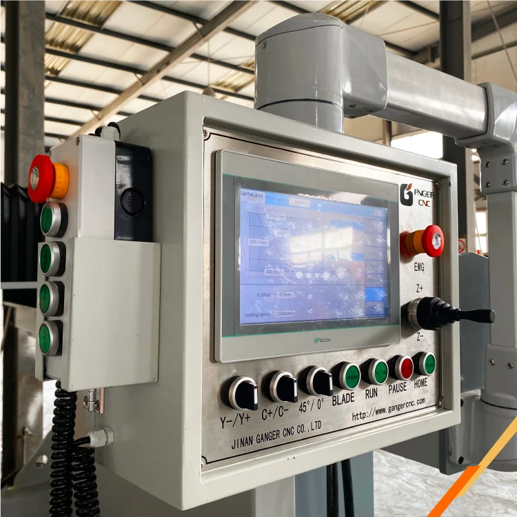 GANGER Easy Operation Full Automatic Bridge Saw Granite Stone Cutting Machine with chamfering cutting