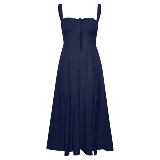 Fashion New Arrivals Elegant Side Split Trendy Dresses Custom lady sexy evening Dress For Women Clothing Bodycon Casual Dresses