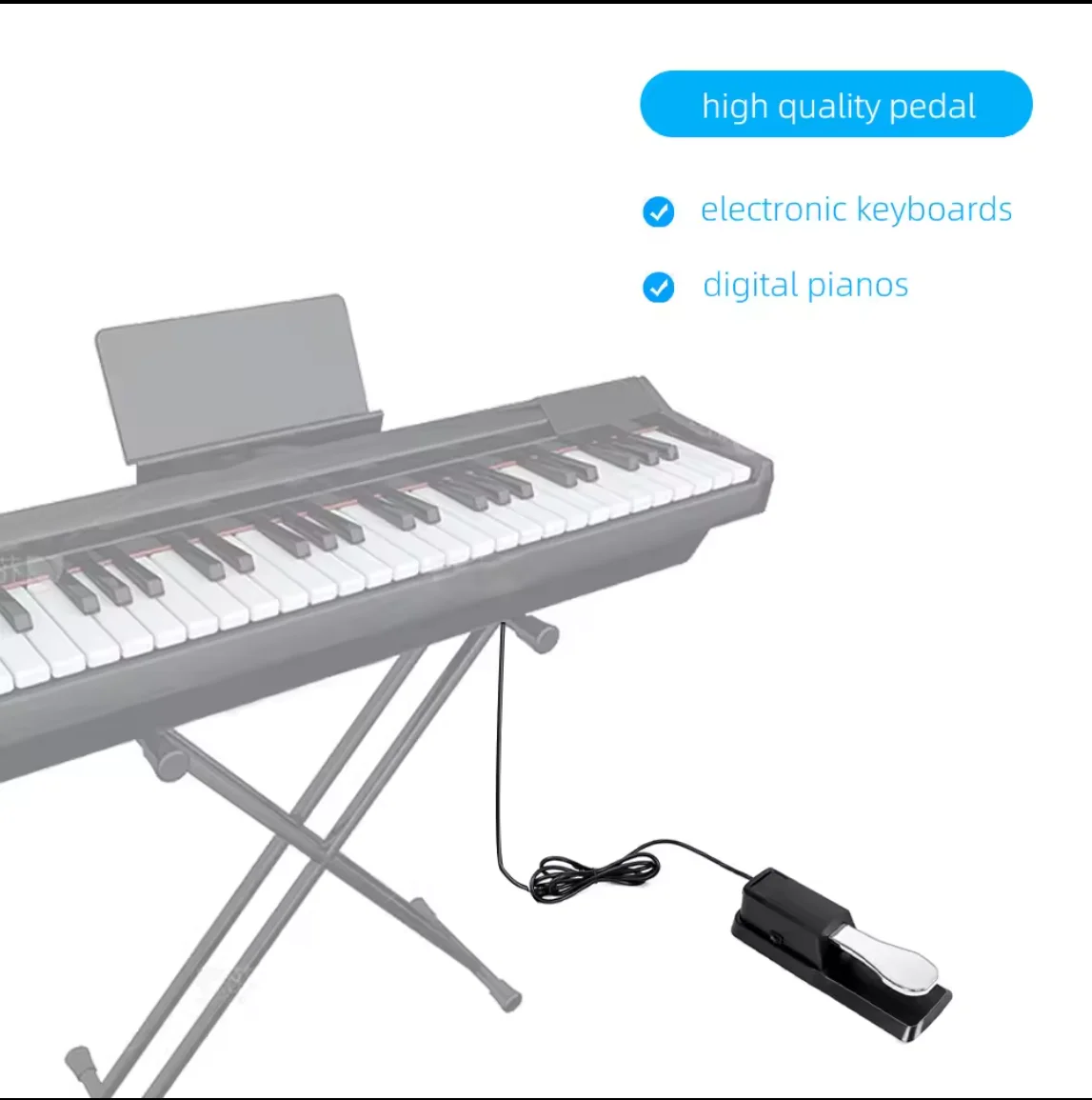 manufacturer sells professional keyboard piano sustain pedal with standard electronic musical accessories safe and durable