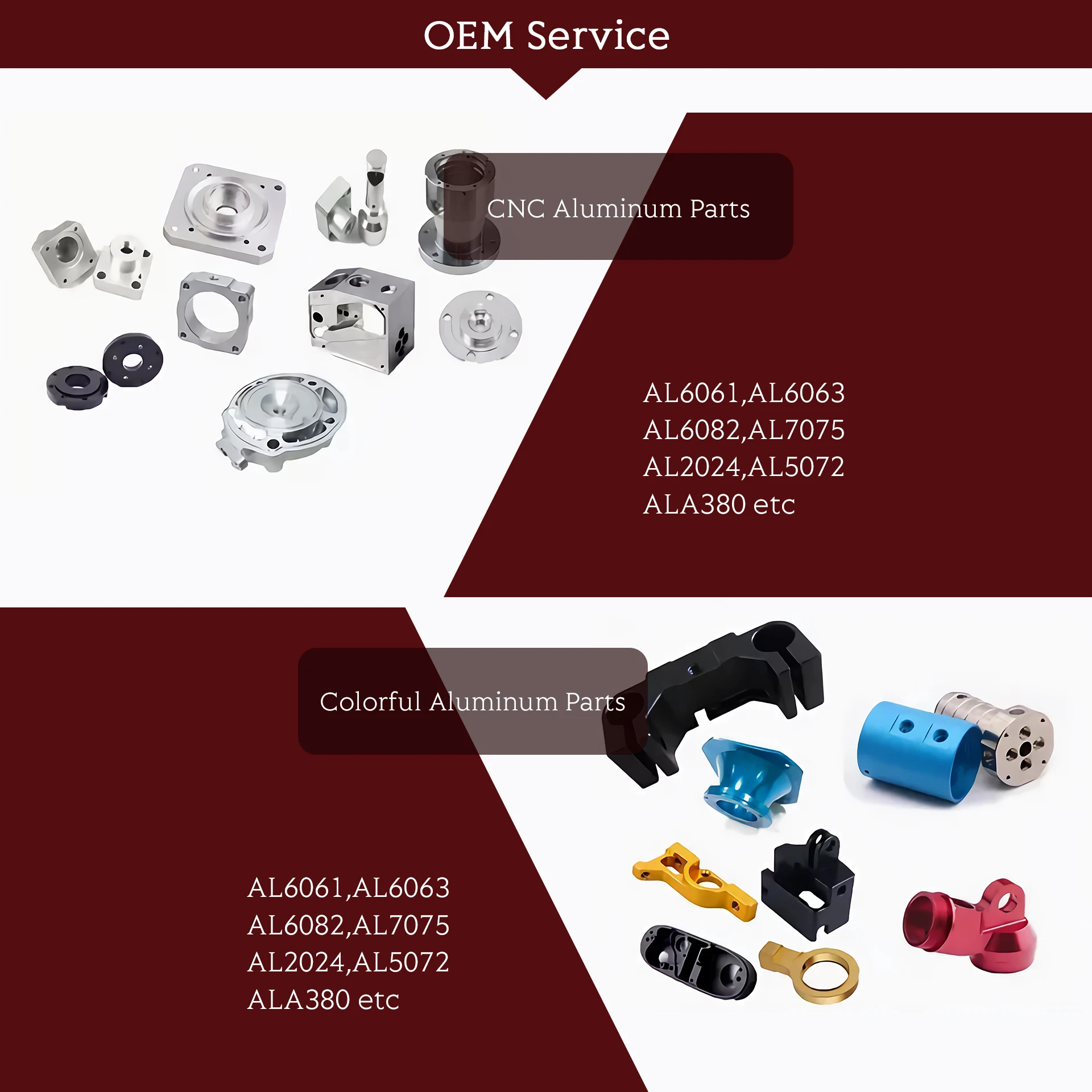 Low price CNC precision machining service, professional customization of stainless steel anodized aluminum oxide parts milling