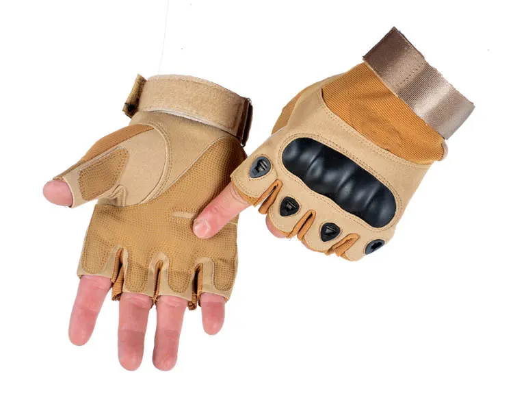 Outdoor Sports Fitness Motorcycle Riding Anti Cutting Joint Protection Tactical Half Finger Glove