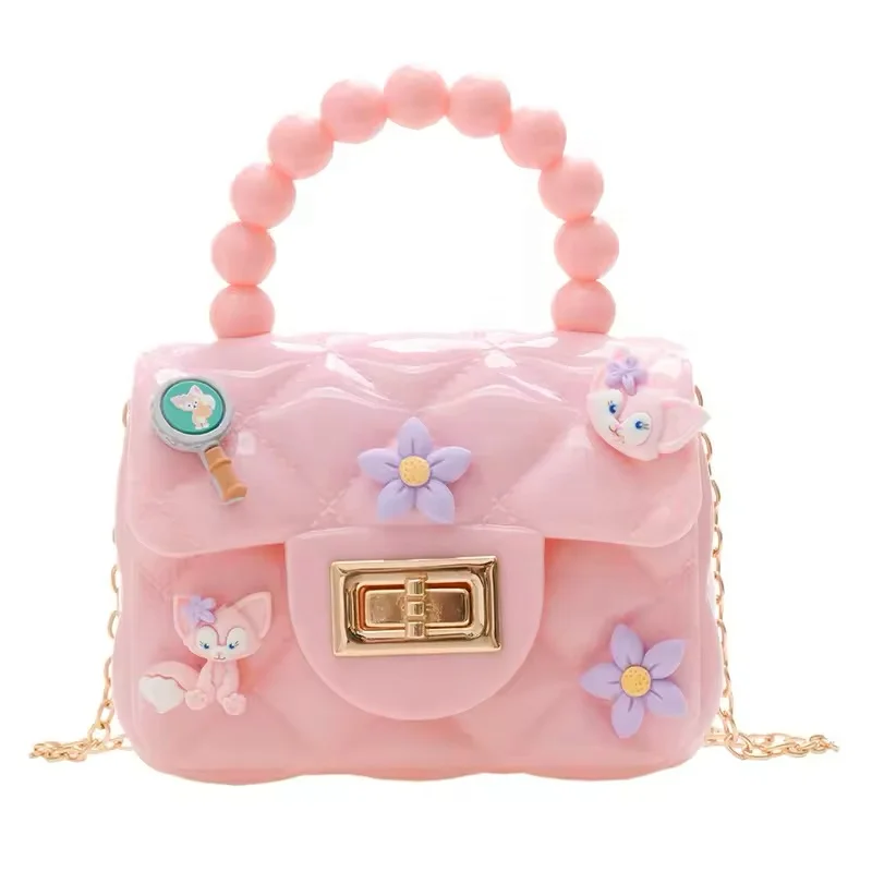 New girls crossbody bag mini silicone  jelly handbags for women and kids gift Children Silicone Chain one shoulder bag