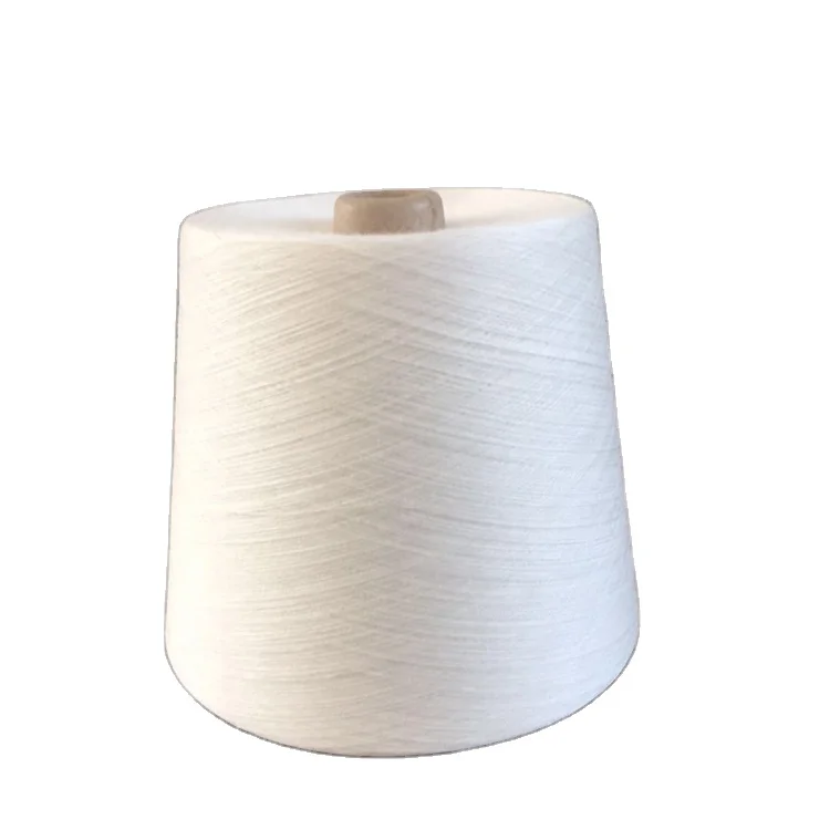 china manufacturer cheap price 100% polyester yarn  ring spun yarn recycled polyester yarn for weaving  knitting sewing