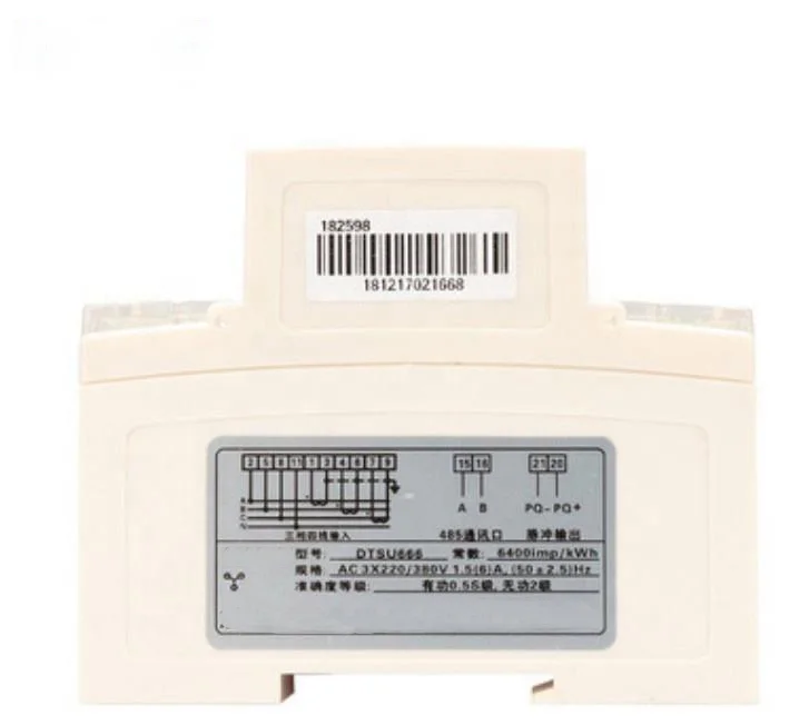 Hot Sale CHINT DTSU666 RS485 220V/380V 5-80A Watt-Hour Meter Intelligent Digital Display Three-phase Miniature Electronic