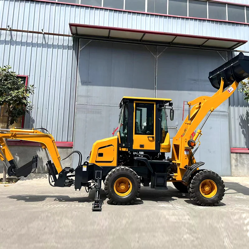 Construction equipment multi-purpose machine front loading rear excavation bucket capacity 0.1 cubic meters compact and durable