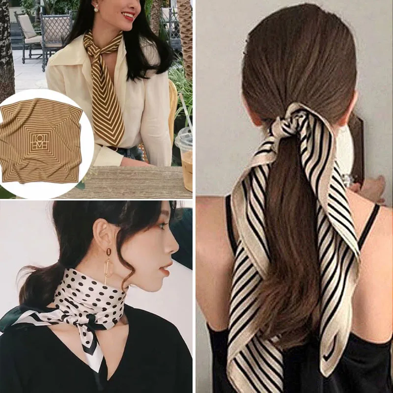 Silk Scarves Women Scarves Wholesale All-match 70cm Small Square Scarf