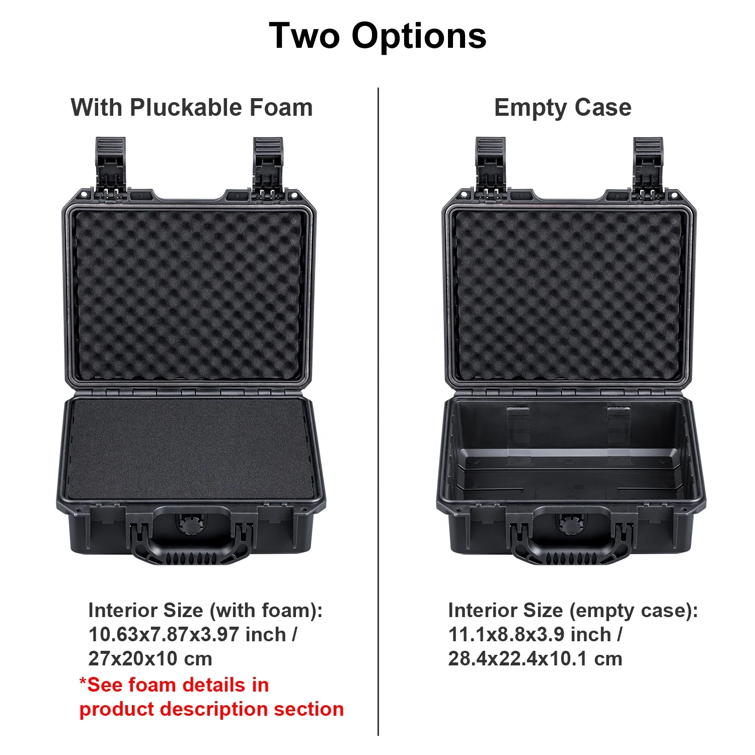 282210F Small Hard Carrying Case with Foam for Osmo Pocket/Action/Mobile/GoPro Hero/Insta360 Ace Pro,Inner Size 28.4x22.4x10.1cm