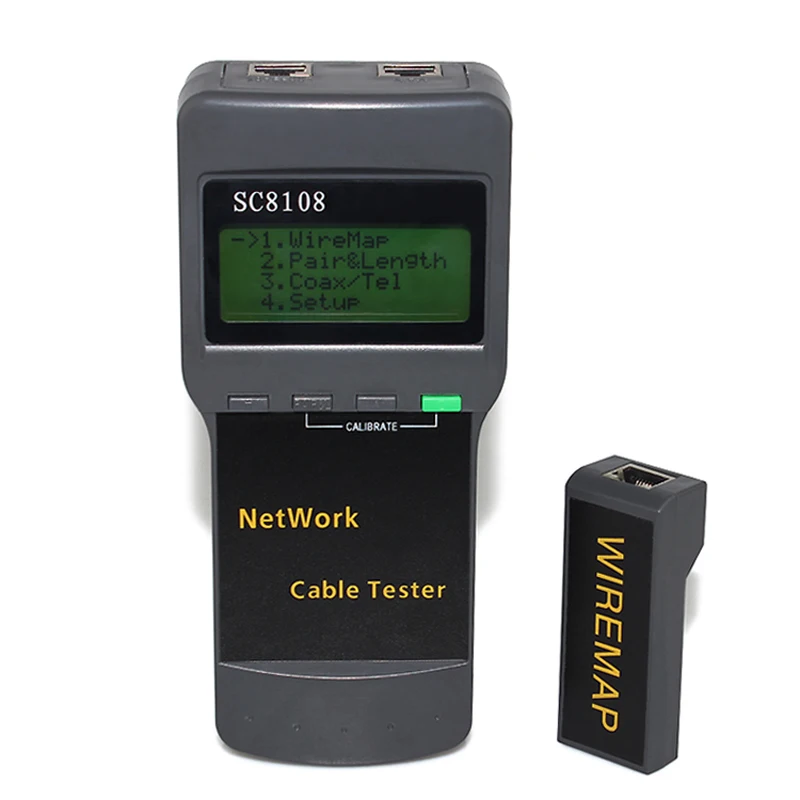 SC8108 STP UTP Ca5e Cat6 Сетевой тестер длины кабеля Lan