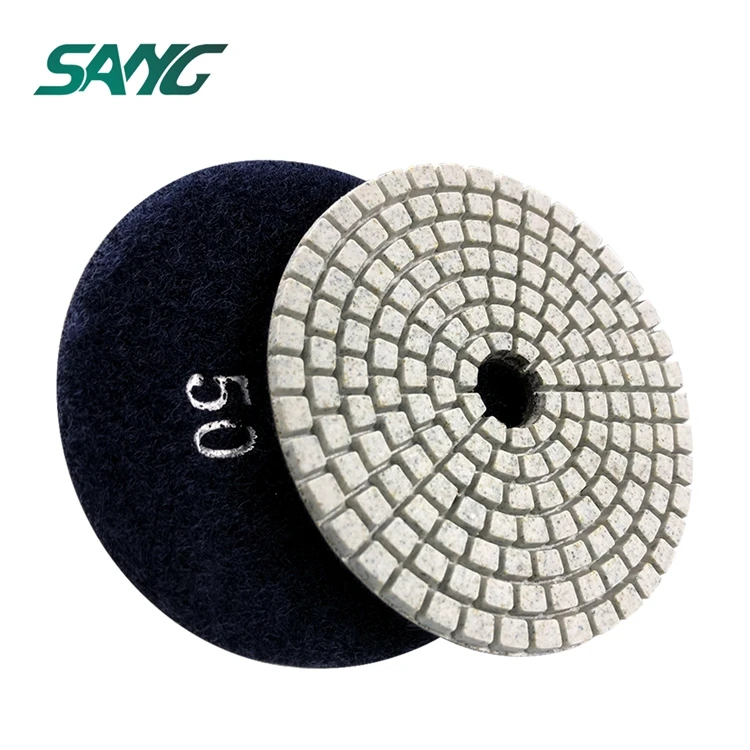 Honeycomb resin polishing pad dry abrasive tools for floor concrete Terrazzo stone granite marble tile