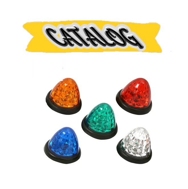 HST-Catalogue  12V 24V Luces Led Para Camion Watermelon Led Lights Oval Side Marker Lamp for Trailer Truck RV Lorry Bus