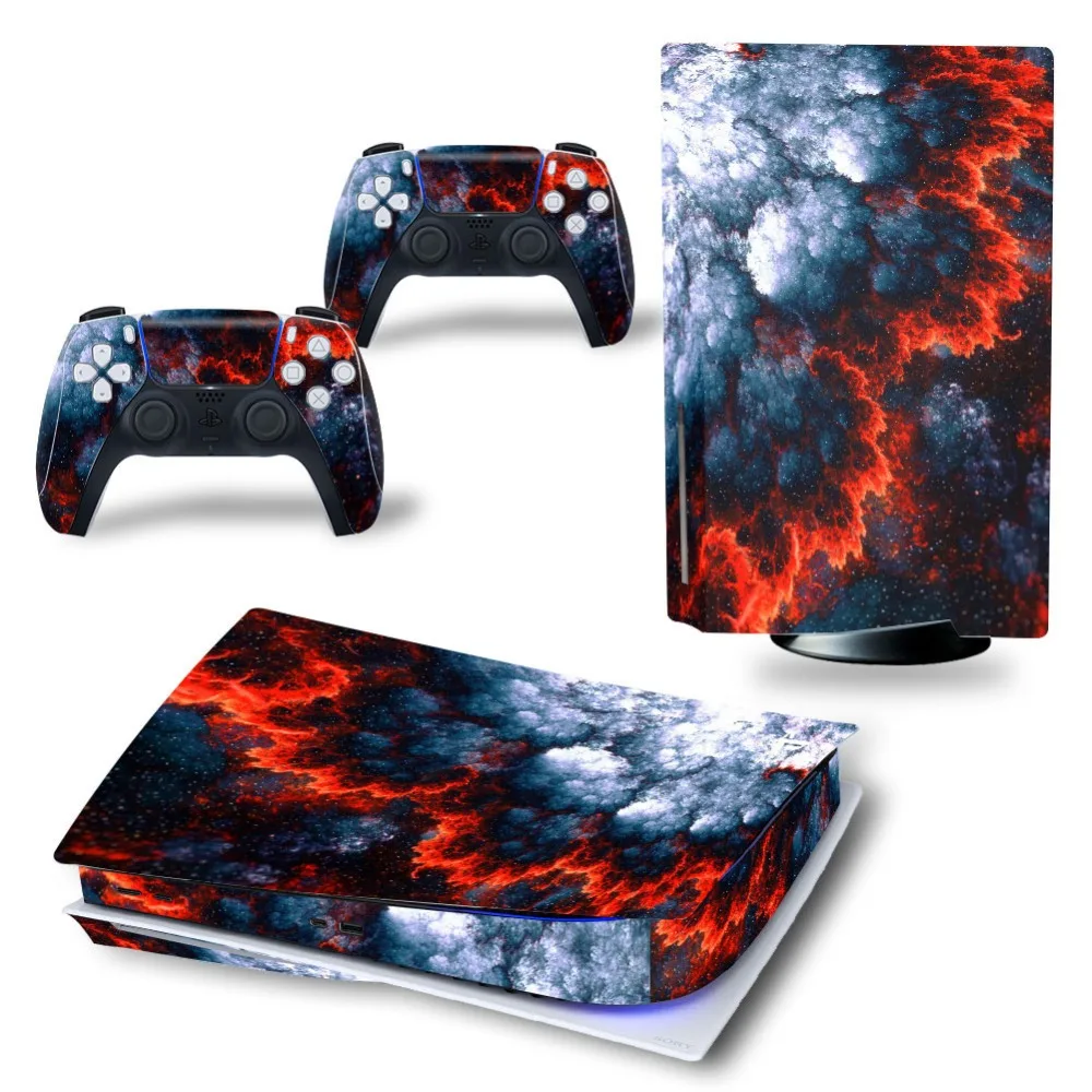 Clouds Design For PS5 Disk Viny Decal Sticker PS5 Controller Skin Vinyl Sticker For Sony Playstation 5 Game ps5 Skin Vinyl