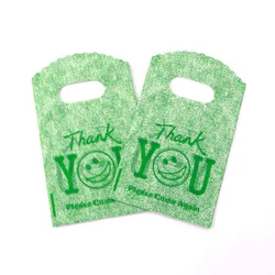 100pcs*bag Clothing store Plastic bags Handbags Shopping  Gift packaging Cosmetics thickened four-finger bags