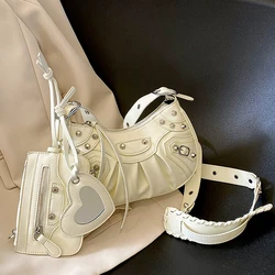 New 2023 Fashion Designer Handbags Women Purses and Handbags Set Motorcycle Bags Women Handbags Ladies Luxury Crossbody Purses