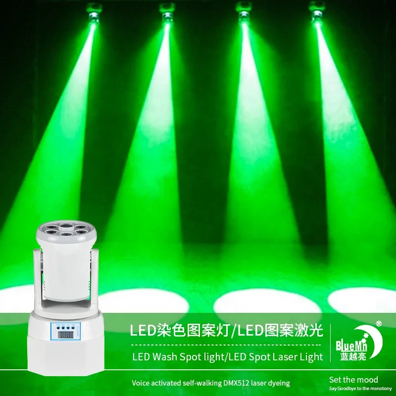 YB005  LED Mini 80W Spot Wash DMX Gobo Spot Light Club Dj Stage Lighting Party LED Mini Spot Wash Moving Head Light